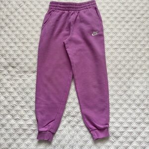 Nike Sportswear Club Fleece Big Kids Joggers Sweatpants Pink Size M